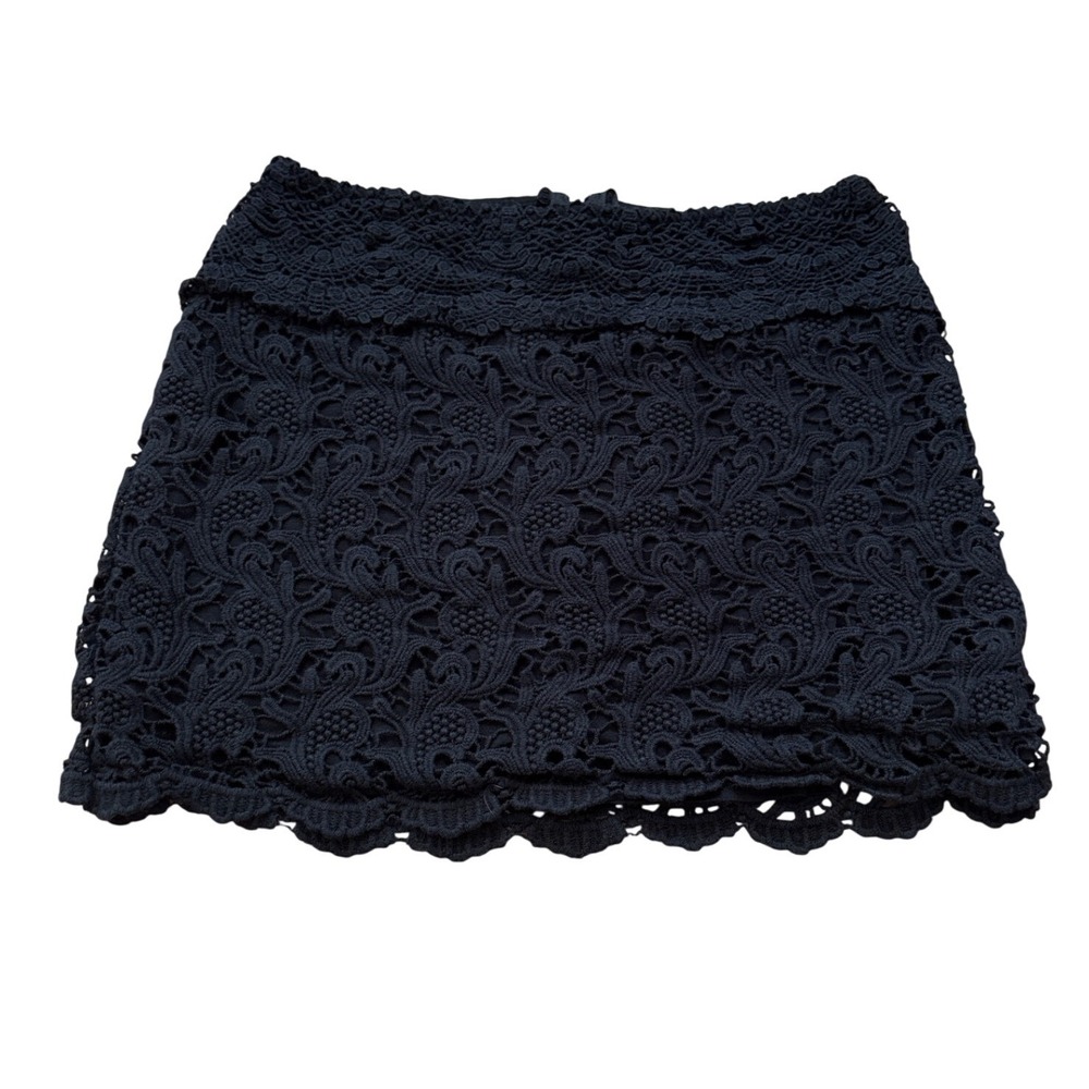 Pins And Needlesโ Skirt Women Black Lace Boho Mini SIZE M